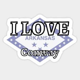 I LOVE Conway | Arkensas County Sticker